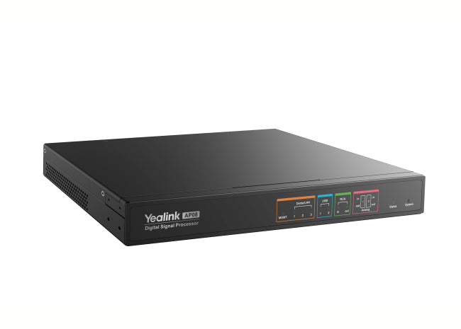 Yealink AP08 Dante Digital Signal Processor (Rack Mount), that aims to enhance your meeting experience with its exceptional automation capabilities Yealink AP08 Dante Digital Signal Processor (Rack Mount), that aims to enhance your meeting experience with its exceptional automation capabilities